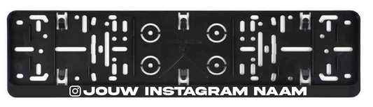 Kentekenplaathouder met Instagram naam